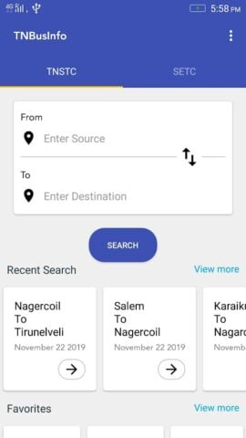 Android için TN Bus Info – Tamilnadu TNSTC