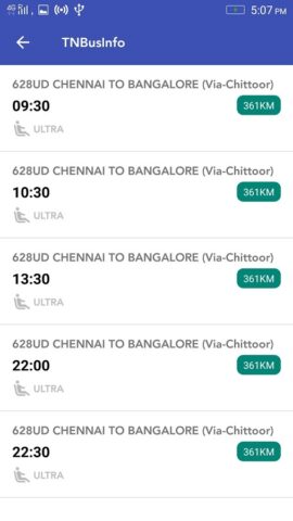 TN Bus Info – Tamilnadu TNSTC für Android