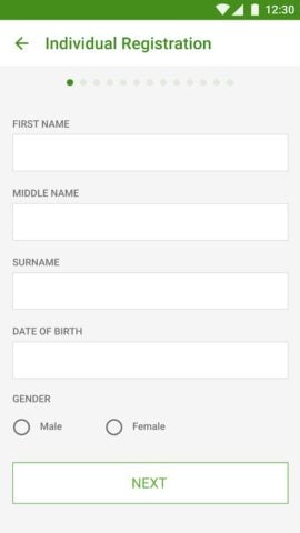 Android 用 TNM Sim Registration App