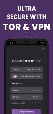 TOR Browser – Onion Web VPN สำหรับ iOS