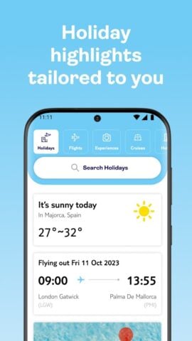 TUI Holidays & Travel App pour Android