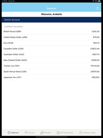 TUI Travel Money لنظام iOS