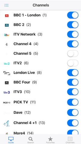 Android 用 TV Guide UK
