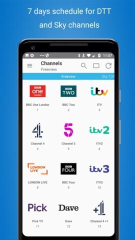 TV Listings Guide UK Cisana TV für Android
