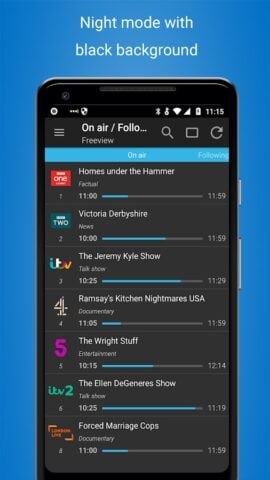 Android용 TV Listings Guide UK Cisana TV