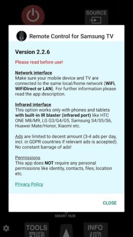 TV (Samsung) Remote Control สำหรับ Android