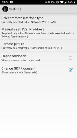 TV (Samsung) Remote Control für Android