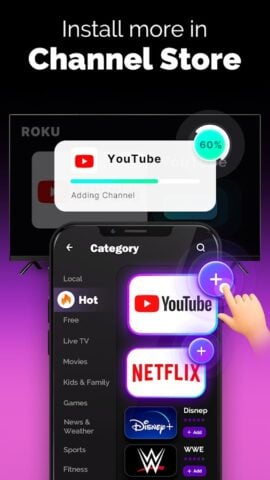 Android용 스마트 리모컨: Roku TV