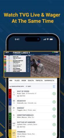 TVG – Horse Racing Betting App per iOS