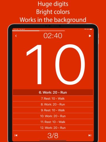 Tabata Timer: Interval Timer. para iOS