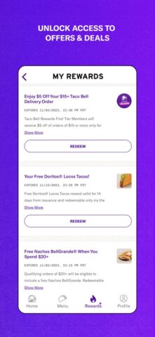 Taco Bell Fast Food & Delivery cho iOS