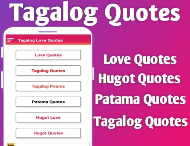 Tagalog Love Quotes : Filipino pour Android