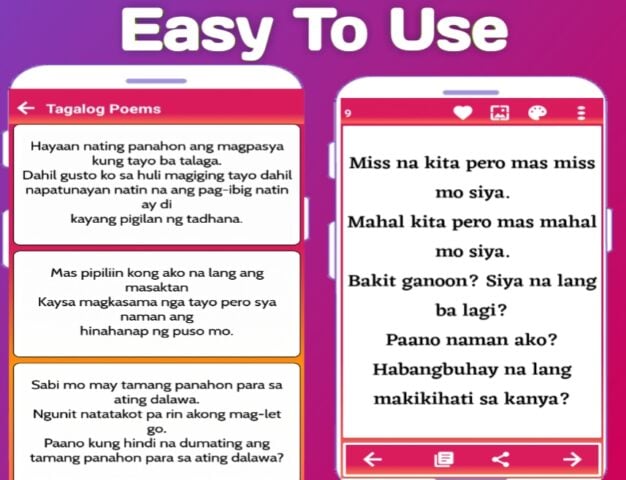 Tagalog Love Quotes : Filipino pour Android
