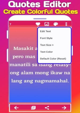 Tagalog Love Quotes : Filipino für Android