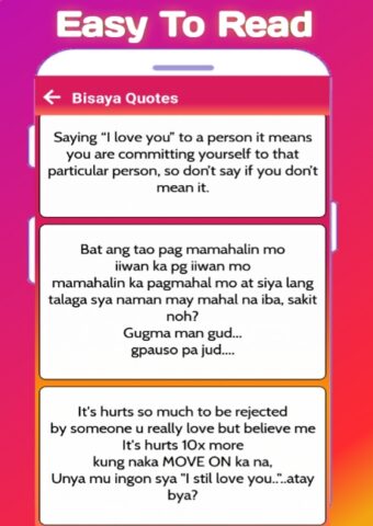 Tagalog Love Quotes : Filipino cho Android