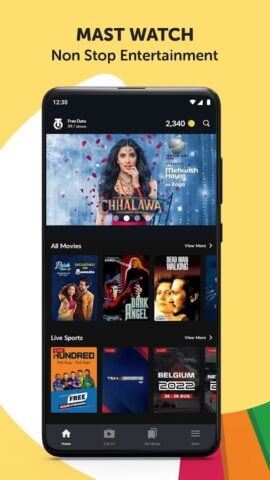Tamasha: Cricket, TV, Movies per Android
