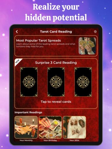 Kartu bacaan Tarot untuk iOS