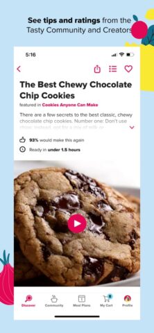 Tasty: Recipes, Cooking Videos لنظام iOS
