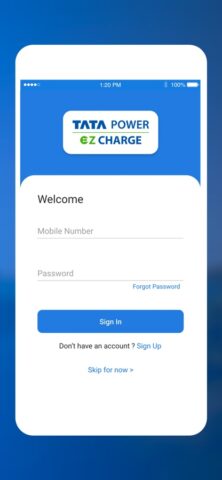 Tata Power EZ Charge pour iOS