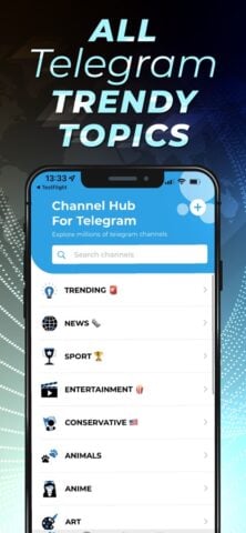 Grupos para la app Telegram para iOS