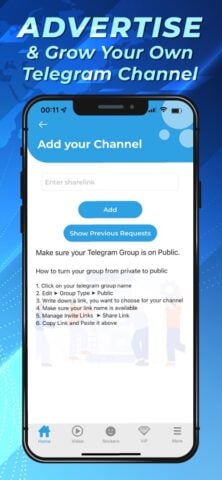 Grupos para la app Telegram para iOS
