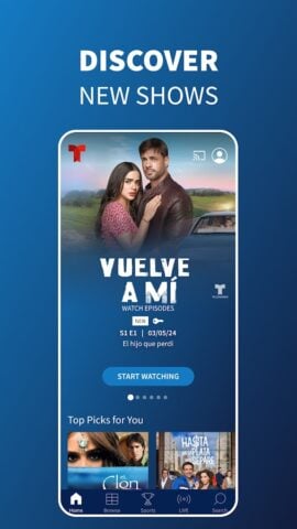 Android 版 Telemundo: Series y TV en vivo