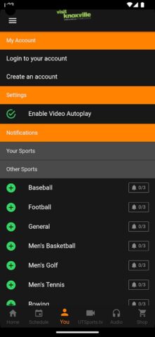 Android 版 Tennessee Athletics