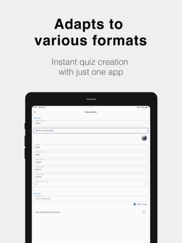 iOS için TestMaker: make your own quiz