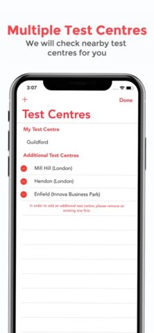 iOS 用 Testi Driving Cancellations UK