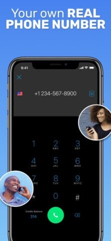 iOS 用 TextMe – 2番目の電話番号