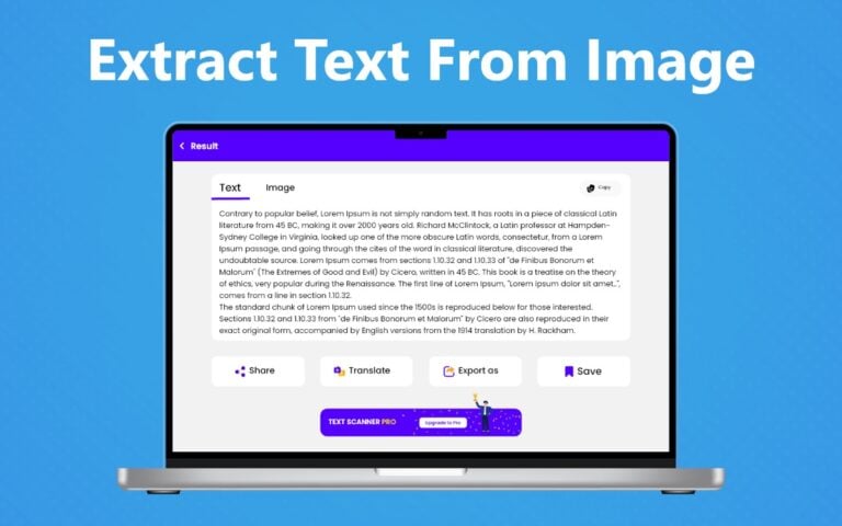 Gambar ke teks – Pindai teks untuk iOS