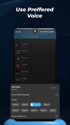 Text To Speech (TTS) для Android