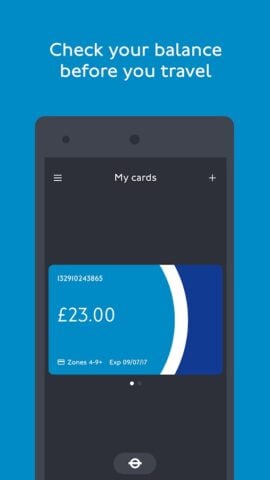 TfL Oyster and contactless per Android