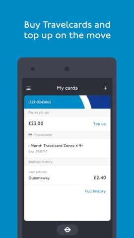 TfL Oyster and contactless for Android