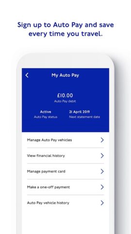 TfL Pay to Drive in London per Android