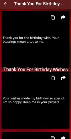Thank You For Birthday Wishes untuk Android