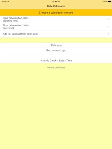 Calculadora de Fechas Pro para iOS
