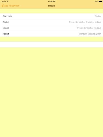 Calculadora de Fechas Pro para iOS
