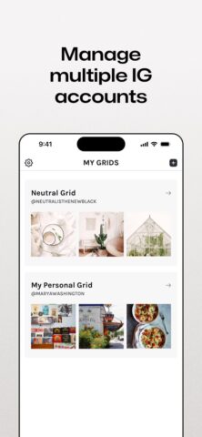 The Grid • Plan for Instagram per iOS