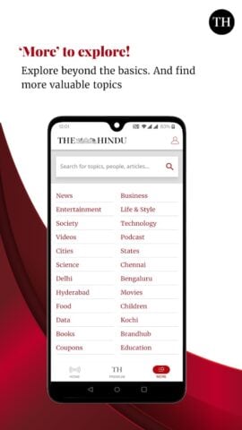 Android 版 The Hindu: Live News Updates