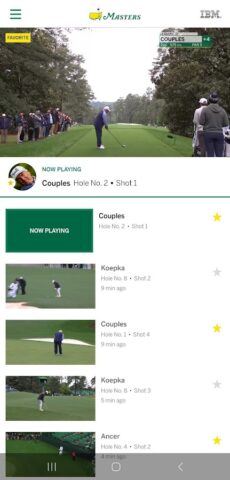 The Masters Golf Tournament สำหรับ Android