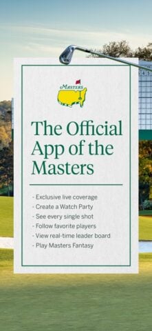 iOS 用 The Masters Tournament
