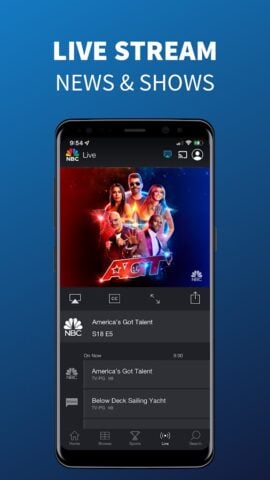 Android 用 The NBC App – Stream TV Shows