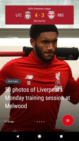 Android için The Official Liverpool FC App
