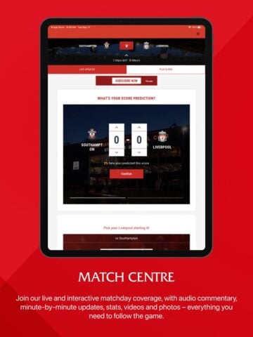 The Official Liverpool FC App สำหรับ iOS