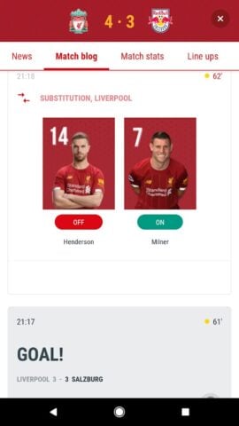 The Official Liverpool FC App untuk Android