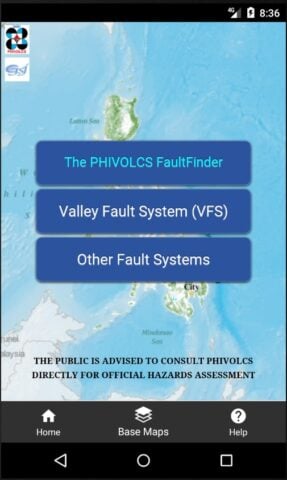 The PHIVOLCS FaultFinder para Android
