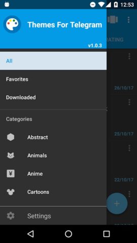 Android 版 Themes for Telegram