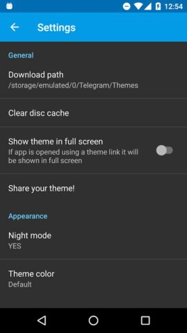 Android용 Themes for Telegram