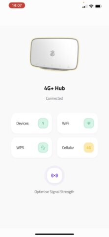 Three 4G+ Hub для iOS — скриншот 2